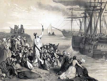Les Orphelins, départ des déportés 1850